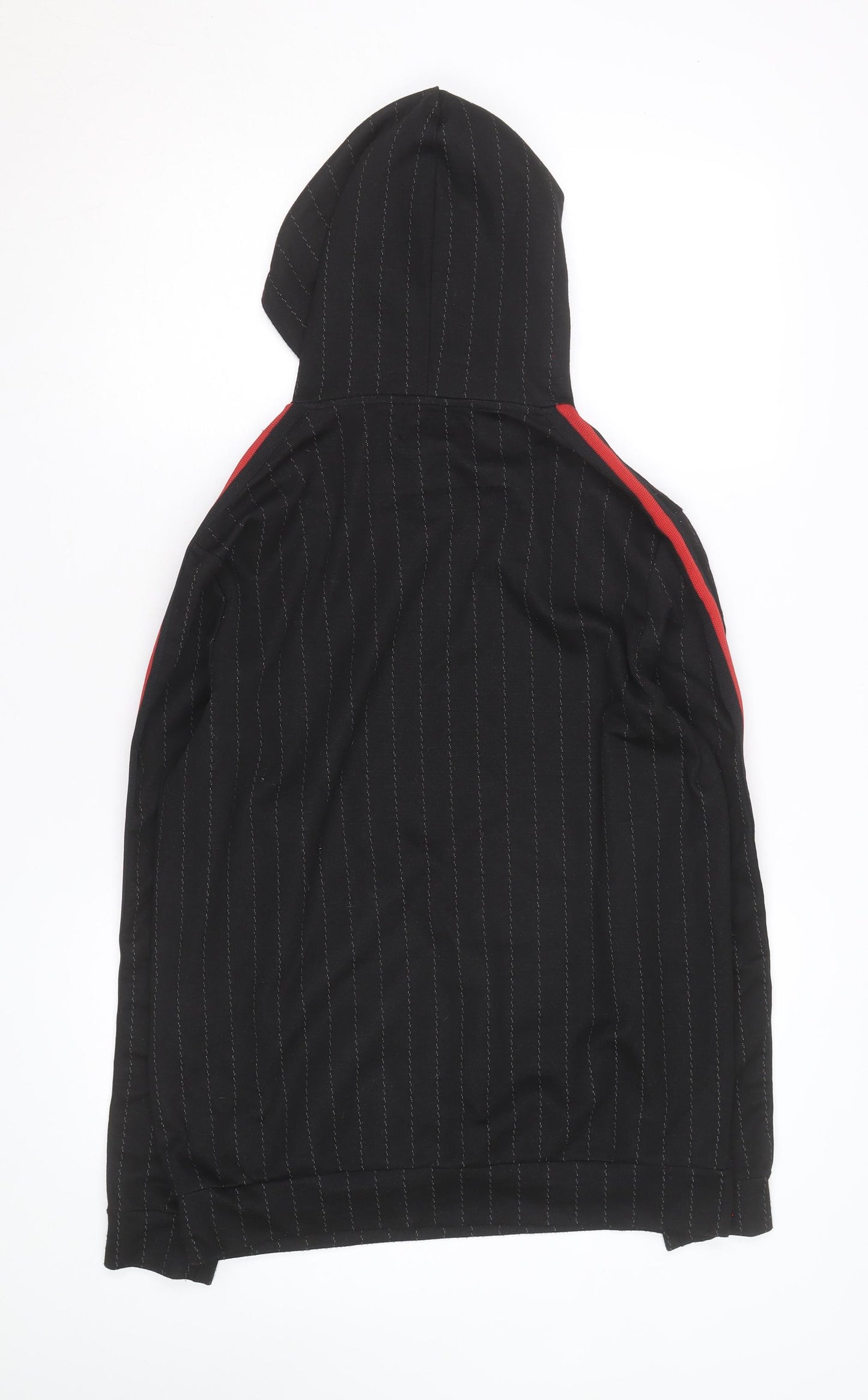 BoohooMAN Men’s Black Striped Pullover Hoodie Size M