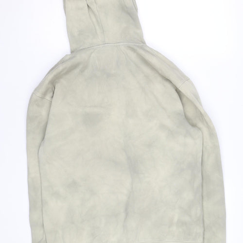 H&M Men's Beige Relaxed Fit Pullover Hoodie Size L