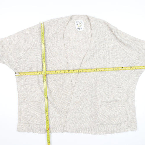 Marks and Spencer Women’s Beige Wool Blend Relaxed Fit Knit Cardigan M