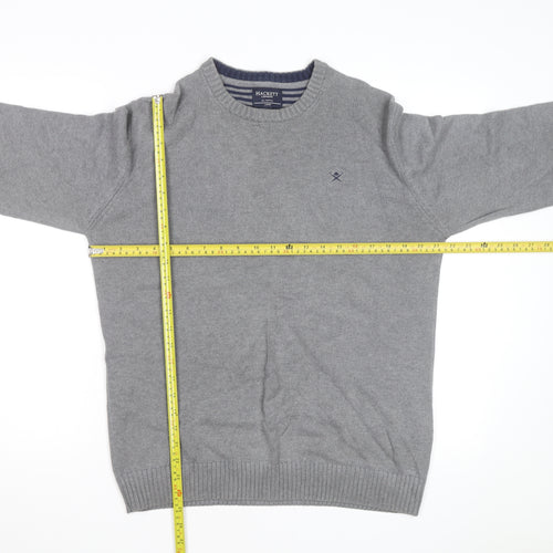 Hackett Men’s Grey Cotton Crew Neck Jumper Size L