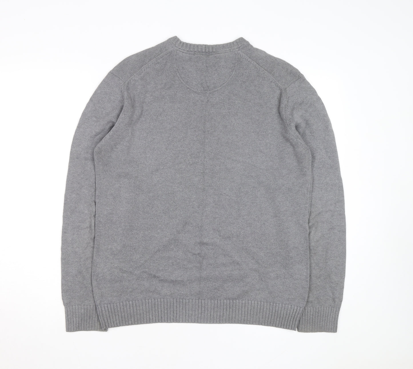 Hackett Men’s Grey Cotton Crew Neck Jumper Size L