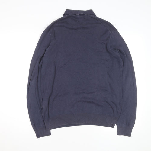 Ralph Lauren Men's Blue Long Sleeve Cotton Polo Shirt M