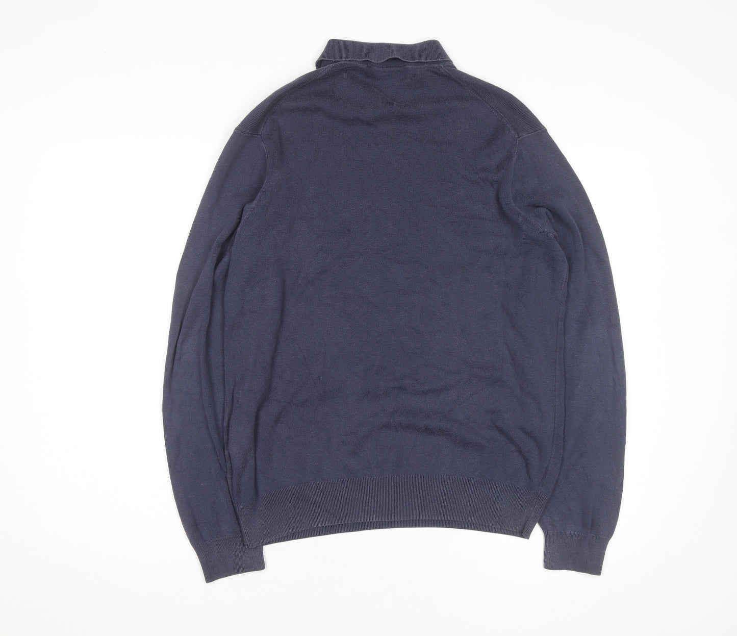 Ralph Lauren Men's Blue Long Sleeve Cotton Polo Shirt M