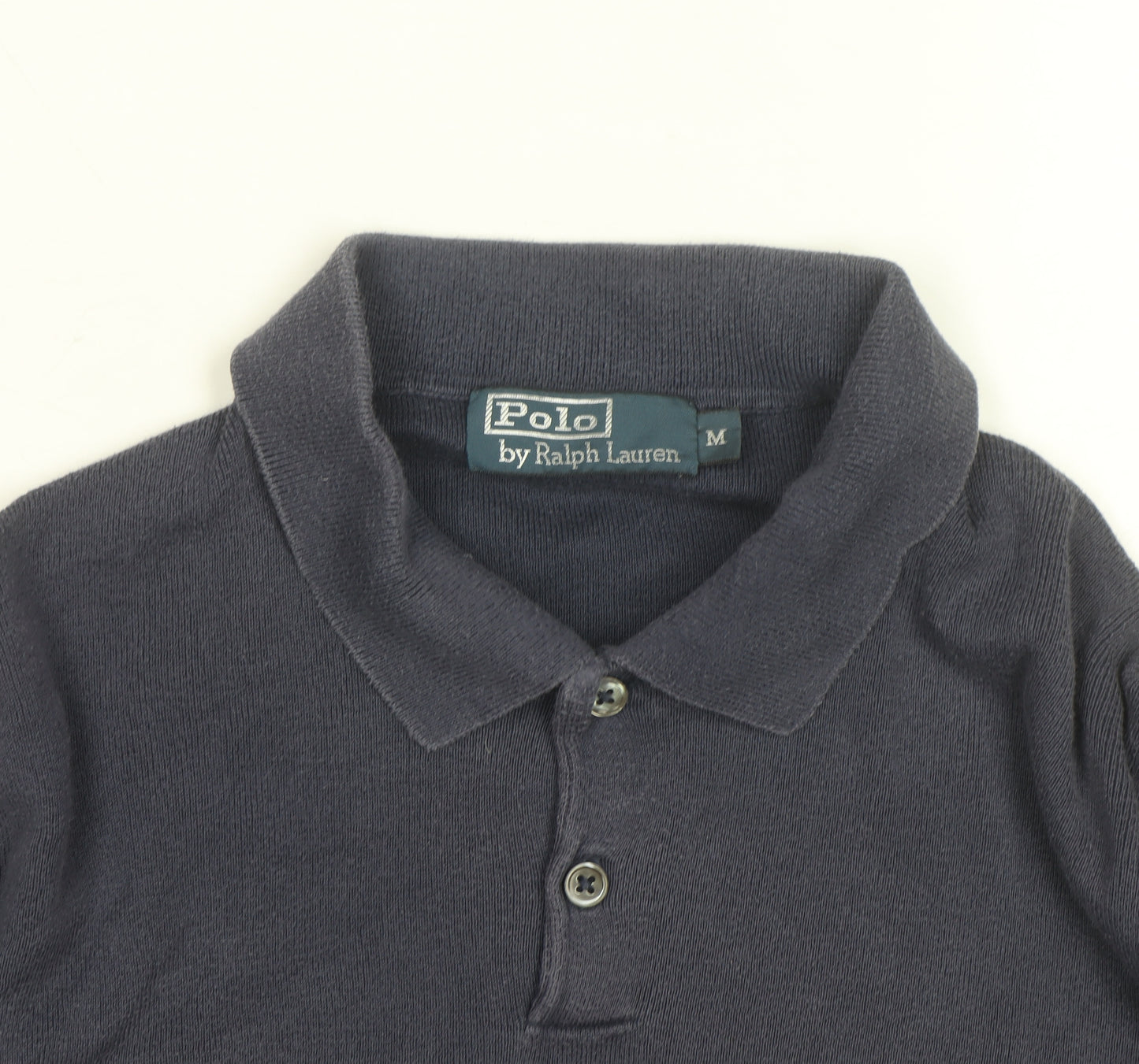 Ralph Lauren Men's Blue Long Sleeve Cotton Polo Shirt M
