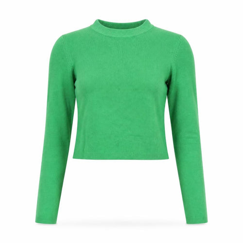 Pull&Bear Womens Green Slim Fit Crew Neck Knit Jumper Size S