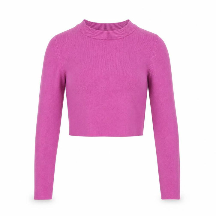 Pull&Bear Women’s Pink Mock Neck Slim Fit Knit Jumper Size 8