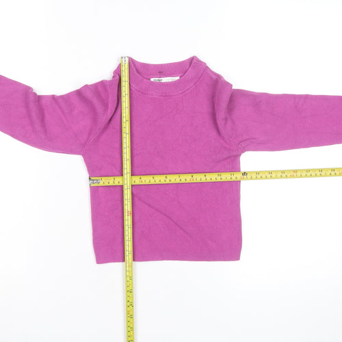 Pull & Bear Women’s Pink Mock Neck Slim Fit Knit Jumper Size 8