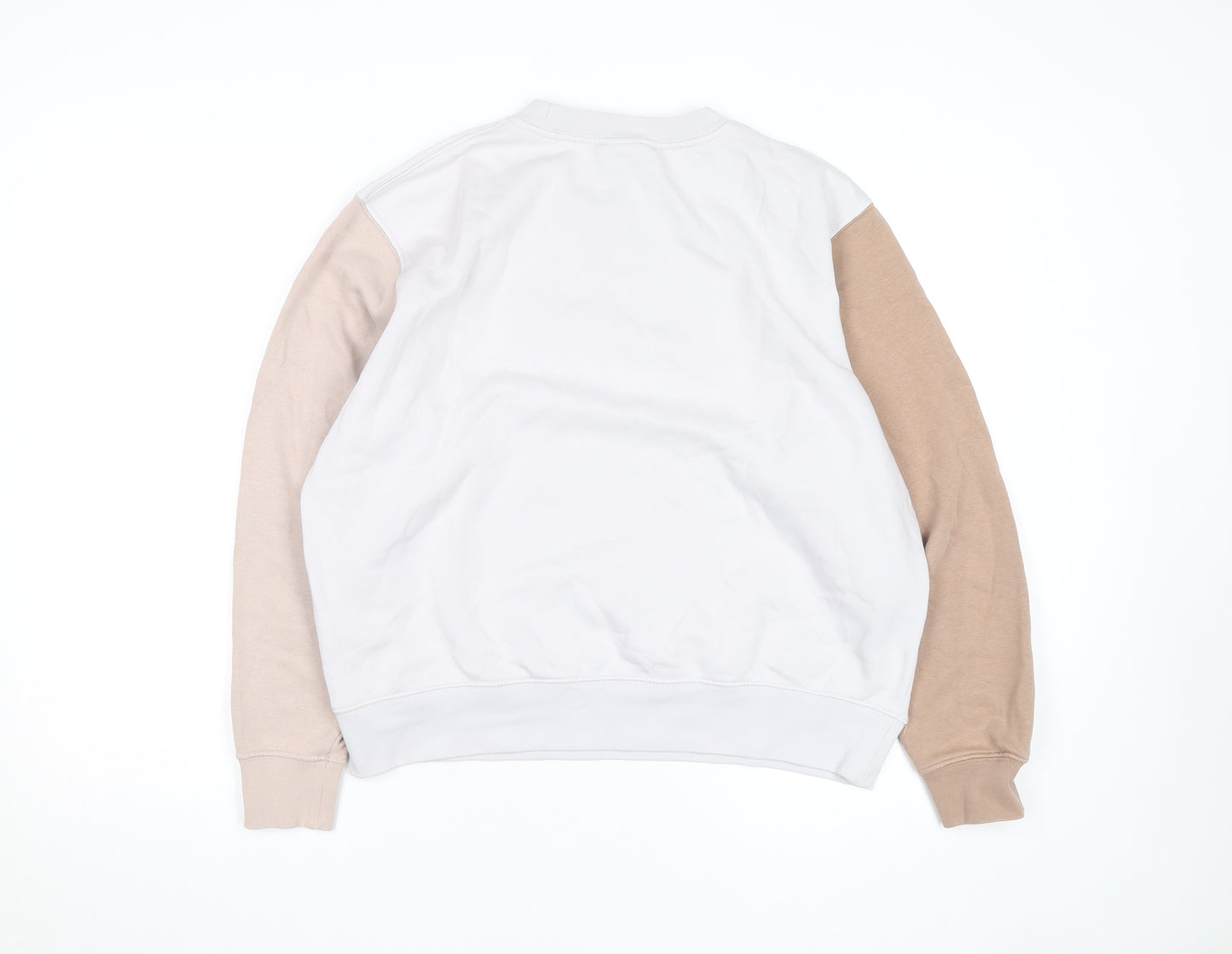 Nike Men's Beige Pullover Sweatshirt Size M Crew Neck Fleece