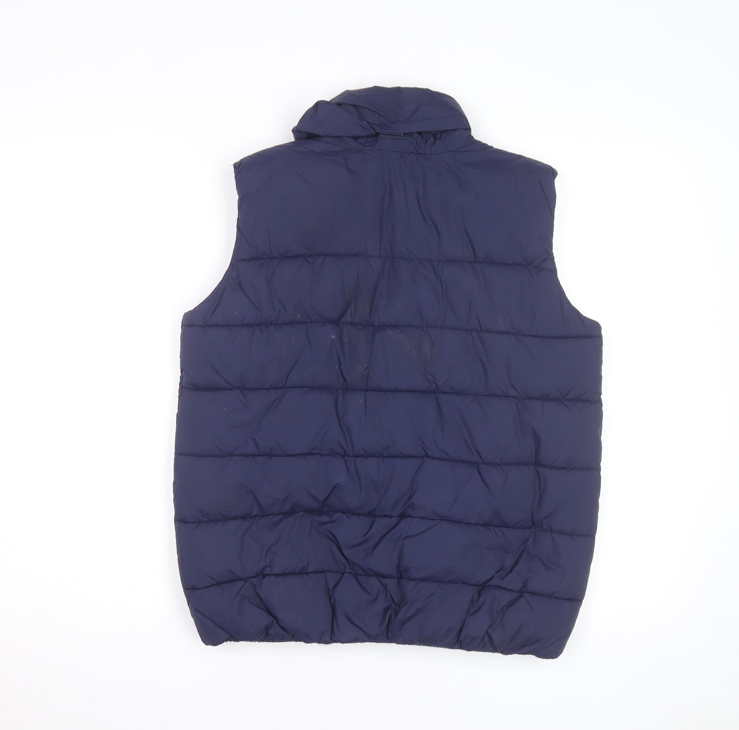 Timberland Men's Blue Puffer Waistcoat Gilet Size S Insulated Zip Up