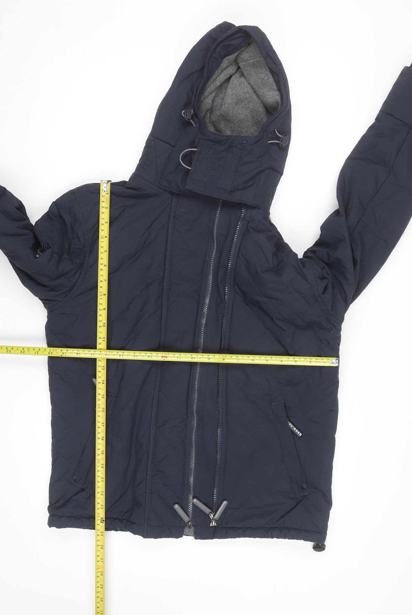 Superdry Men's Blue Hooded Windbreaker Jacket Size M