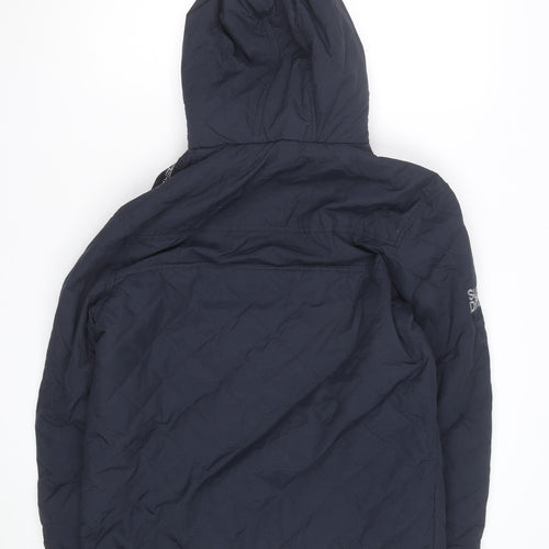 Superdry Men's Blue Hooded Windbreaker Jacket Size M
