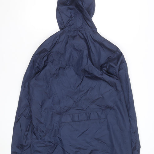 Cedarwood State Men's Blue Hooded Windbreaker Jacket Size M