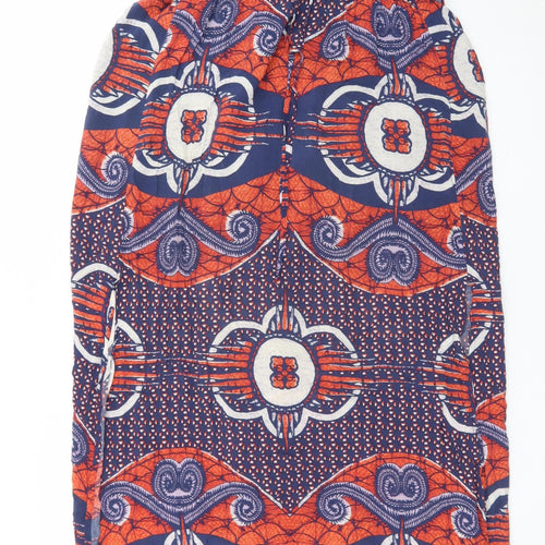 Next Womens Multicoloured A-Line Midi Skirt Size 14 Viscose
