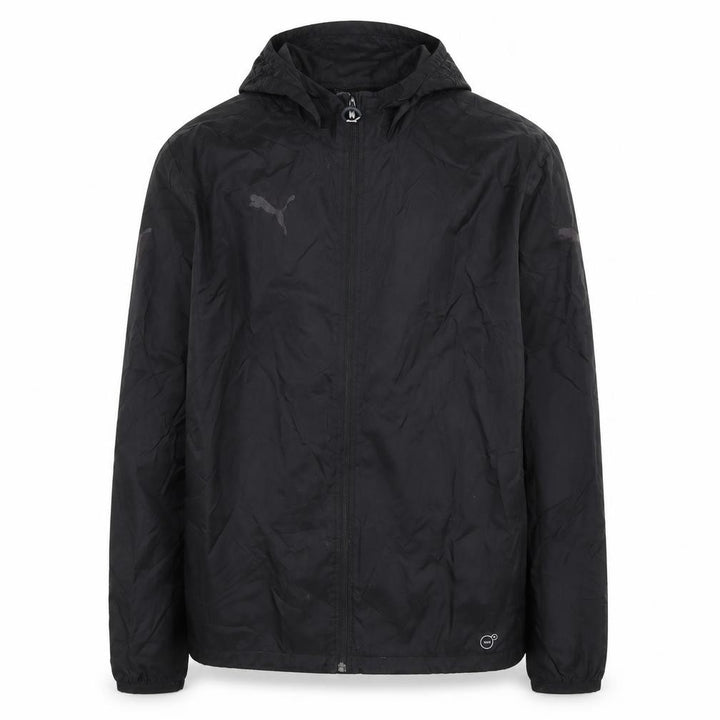 Puma Men's Black Hooded Windbreaker Jacket Size S