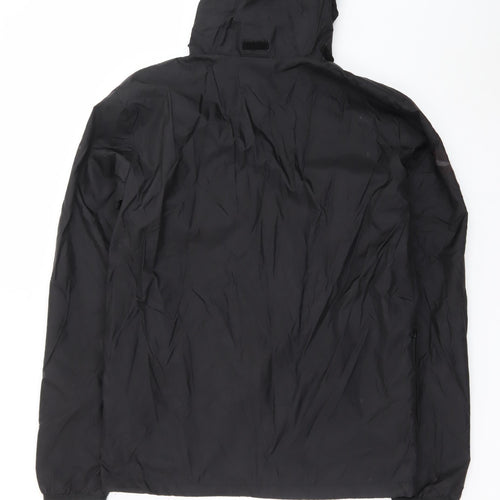 Puma Men's Black Hooded Windbreaker Jacket Size S