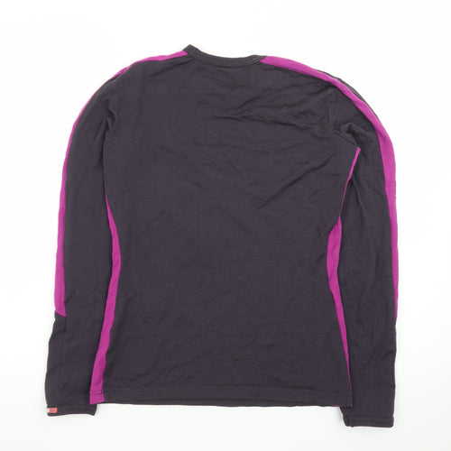 Icebreaker Women’s Black Merino Wool Long Sleeve Thermal Top Size S