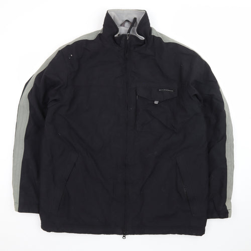 Ben Sherman Men’s Black L Windbreaker Jacket with Pockets