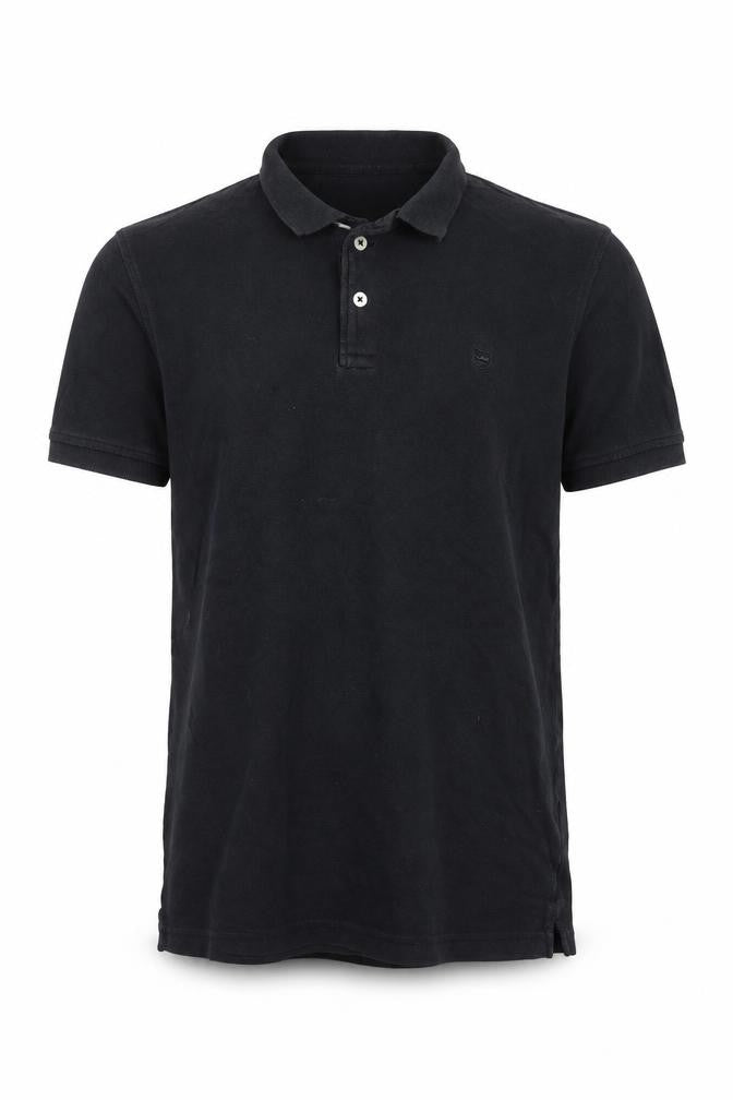 Zara Essentials Men's Black Short Sleeve Classic Fit Polo Shirt Size S