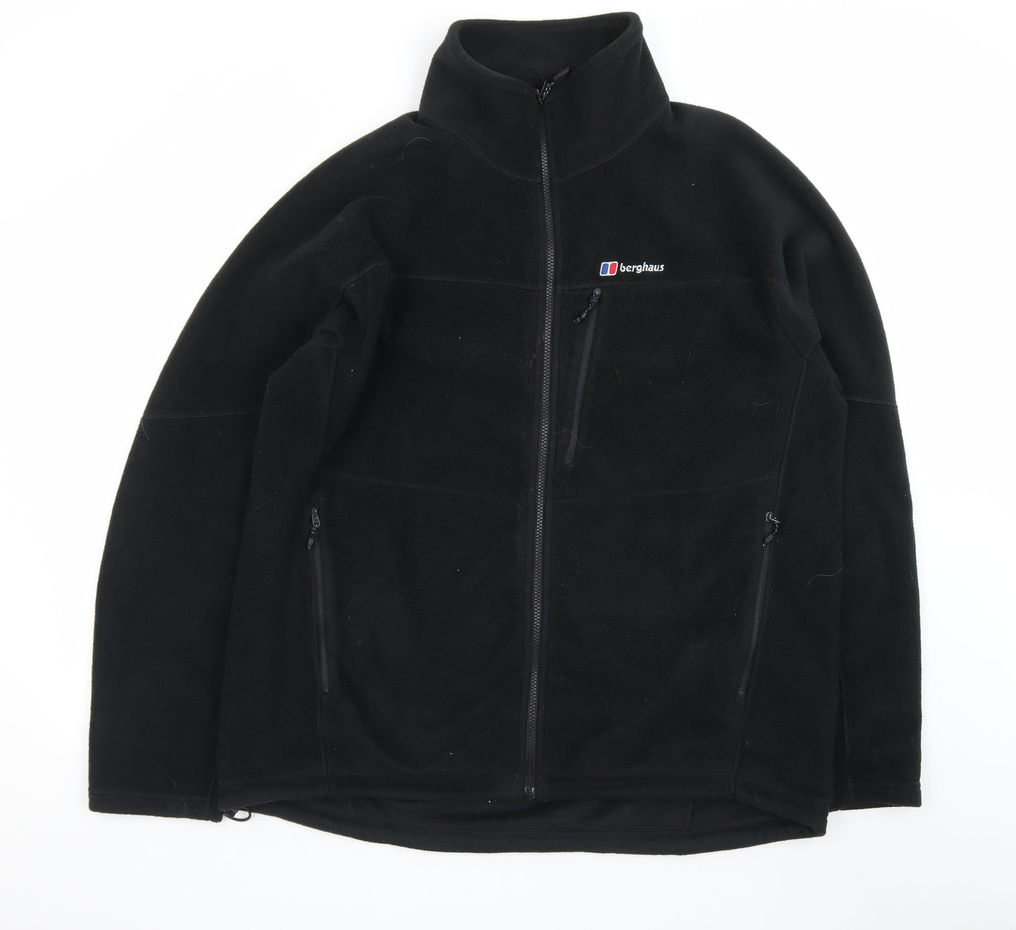 Berghaus Men's Black XXL Full Zip Fleece Jacket Outdoor Hiking