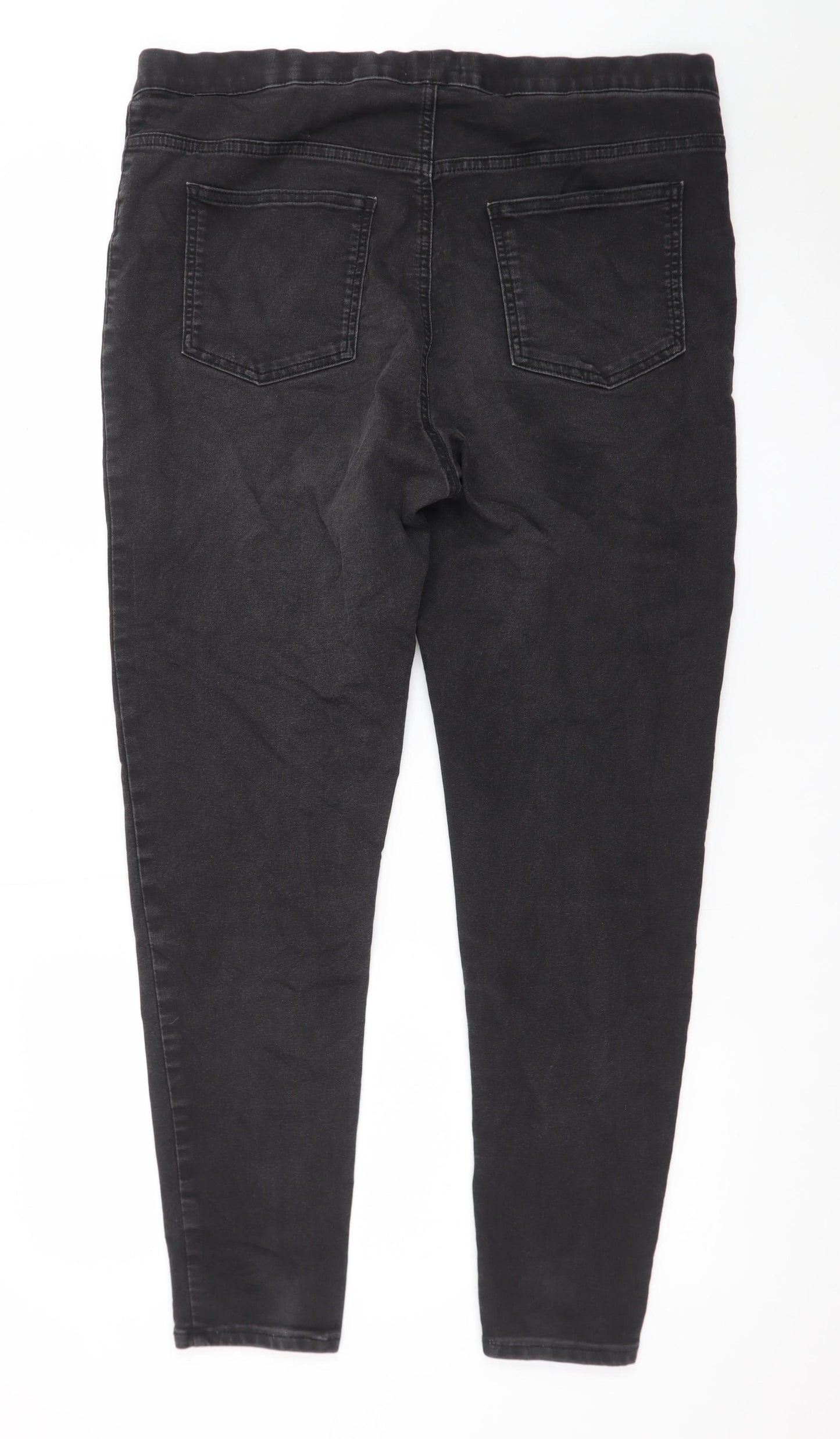 Marks and Spencer Womens Black Jeggings Size 18 Regular Stretch
