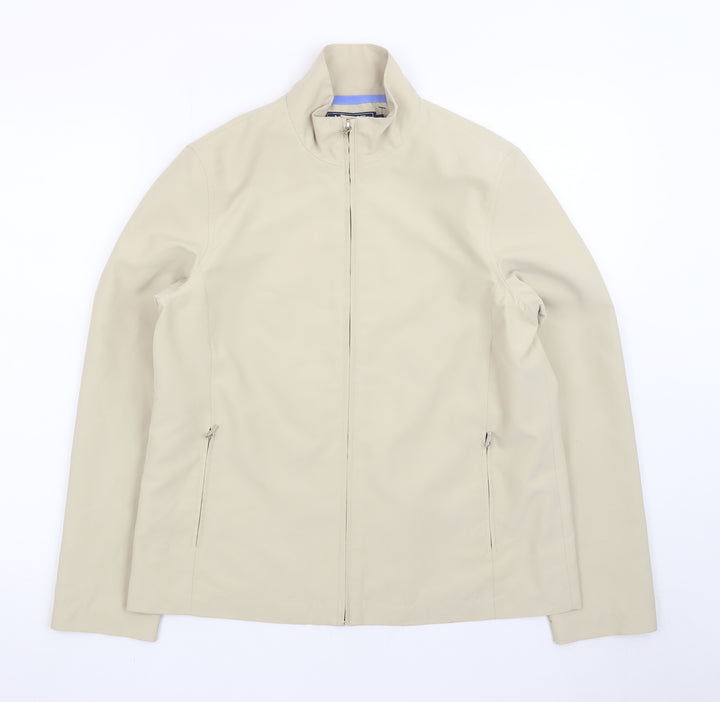 Maine New England Women’s Beige Full Zip Softshell Jacket Size 12
