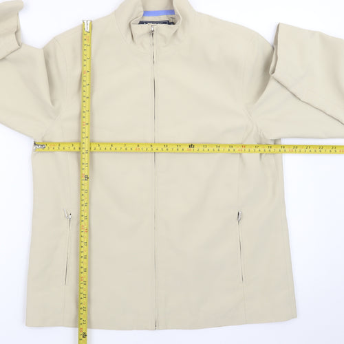 Maine New England Women’s Beige Full Zip Softshell Jacket Size 12