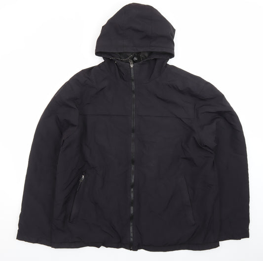 Arctic Storm Men's Black XL Hooded Waterproof Puffer Jacket