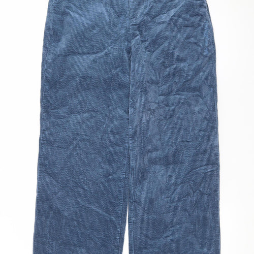 The Jogg Concept Men's Blue Corduroy Trousers Size S Regular Fit