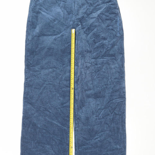 The Jogg Concept Men's Blue Corduroy Trousers Size S Regular Fit
