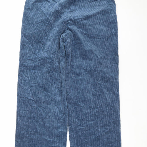 The Jogg Concept Men's Blue Corduroy Trousers Size S Regular Fit