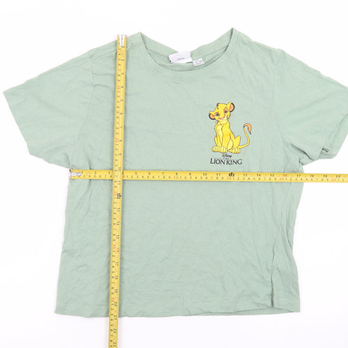 Disney Women’s Green Lion King T-Shirt XL Short Sleeve Cotton