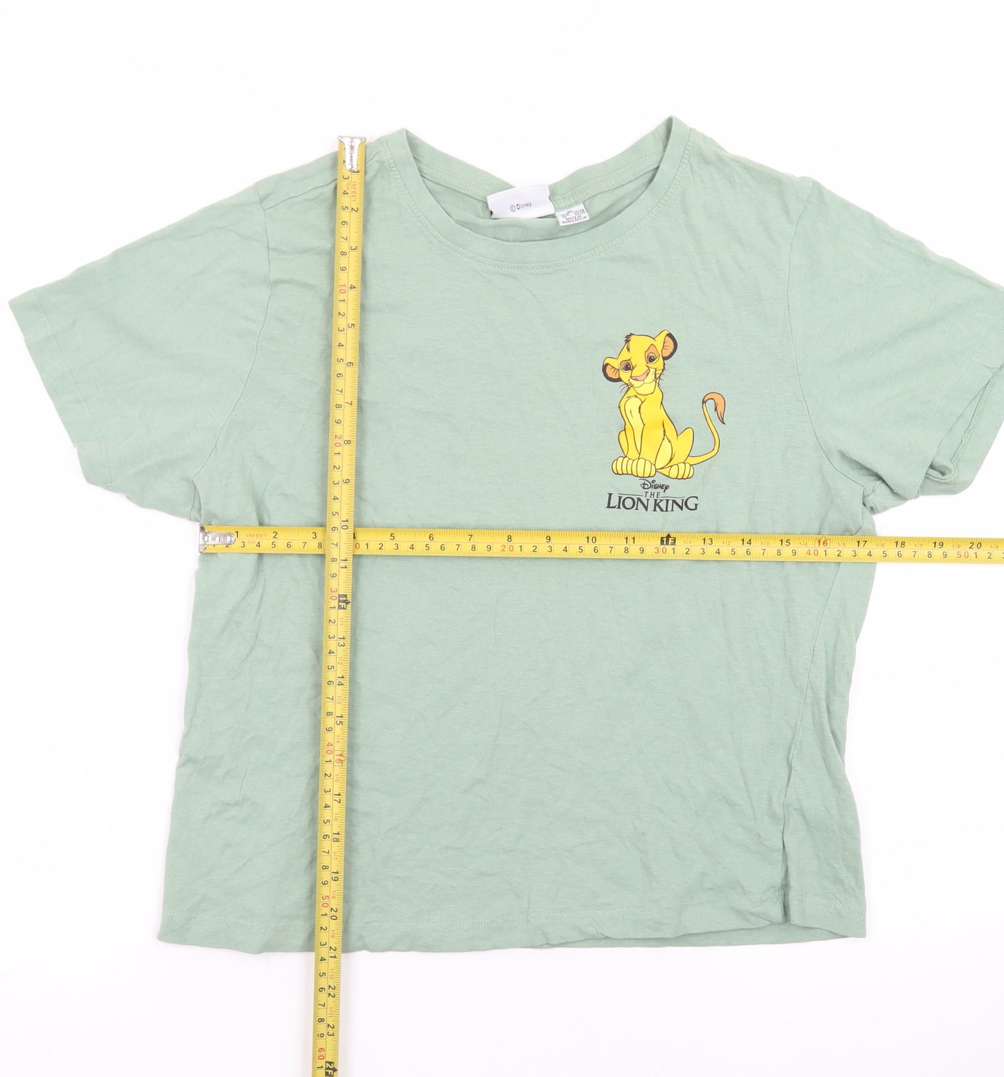 Disney Women’s Green Lion King T-Shirt XL Short Sleeve Cotton