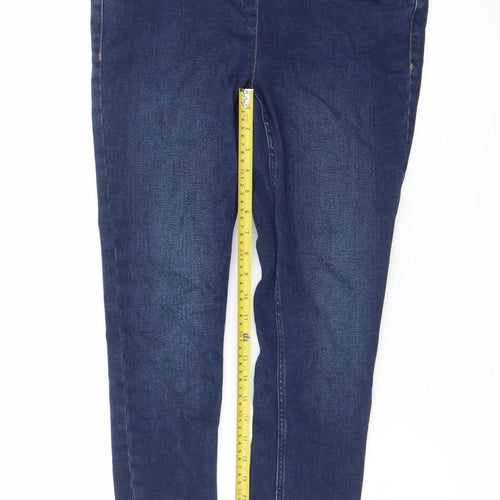 Next Women's Blue Skinny Jeans Size 12 Regular Stretch Denim