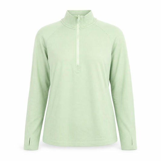 H&M Sport Women Green Slim Fit 1/2 Zip Activewear Jacket Size S