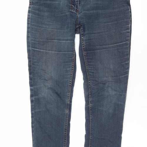 Robell Womens Blue Straight Leg Stretch Denim Jeans Size 38 Regular