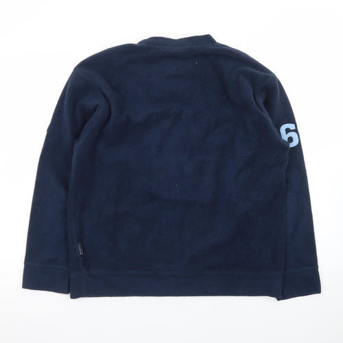 G:Sixtufour Men's Blue M Fleece Pullover Sweatshirt 1964 Athletics Logo