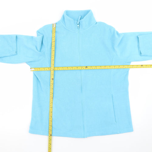 Dunnes Stores Women Blue Fleece Full Zip Jacket Size 16