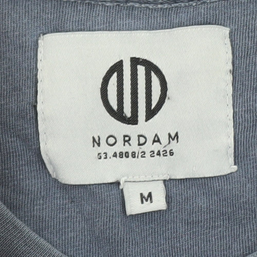 Nordam Men’s Blue Cotton Crew Neck Short Sleeve T-Shirt M
