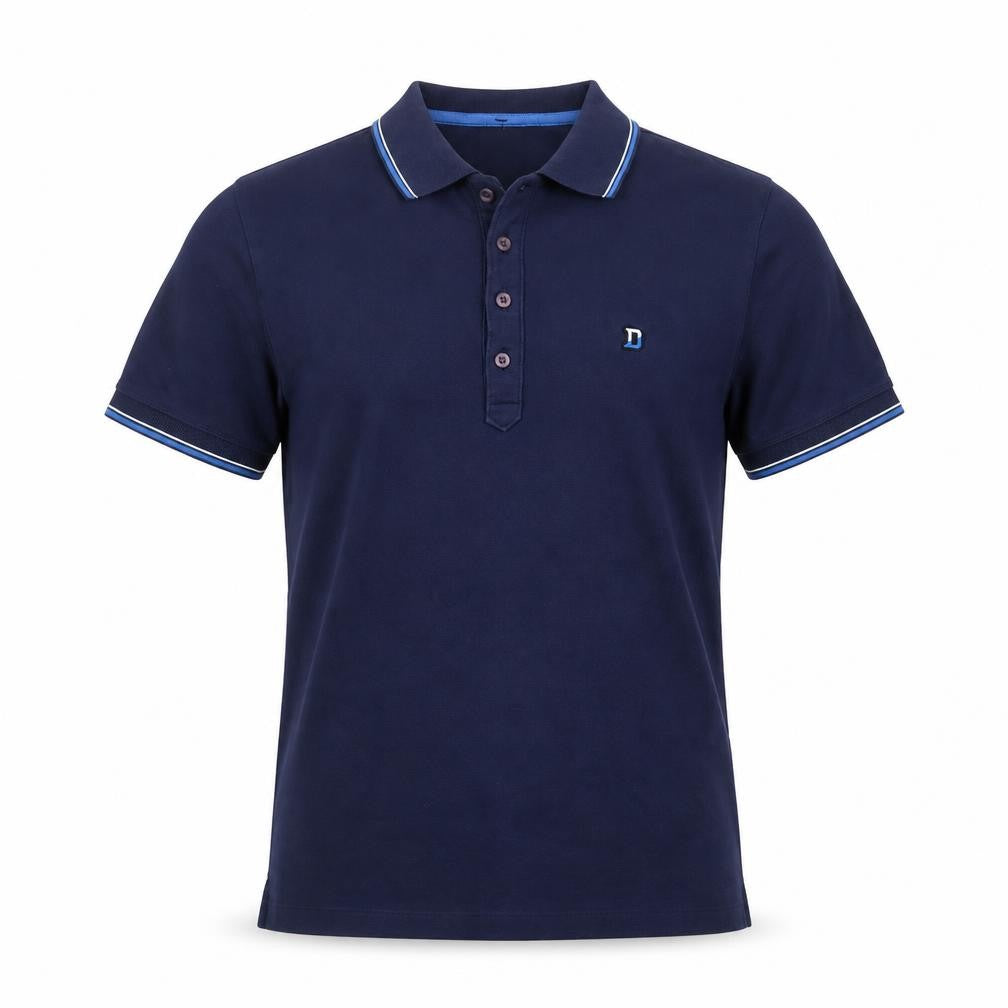 Diesel Men's Blue Slim Fit Cotton Polo Shirt Size M