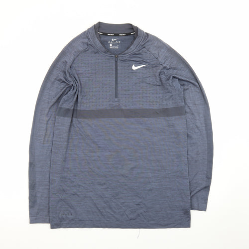Nike Dri-FIT Men's Blue Small Golf 1/2 Zip Track Jacket