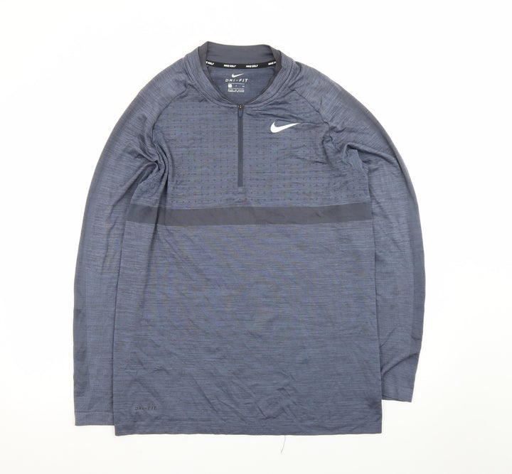 Nike Dri-FIT Men's Blue Small Golf 1/2 Zip Track Jacket