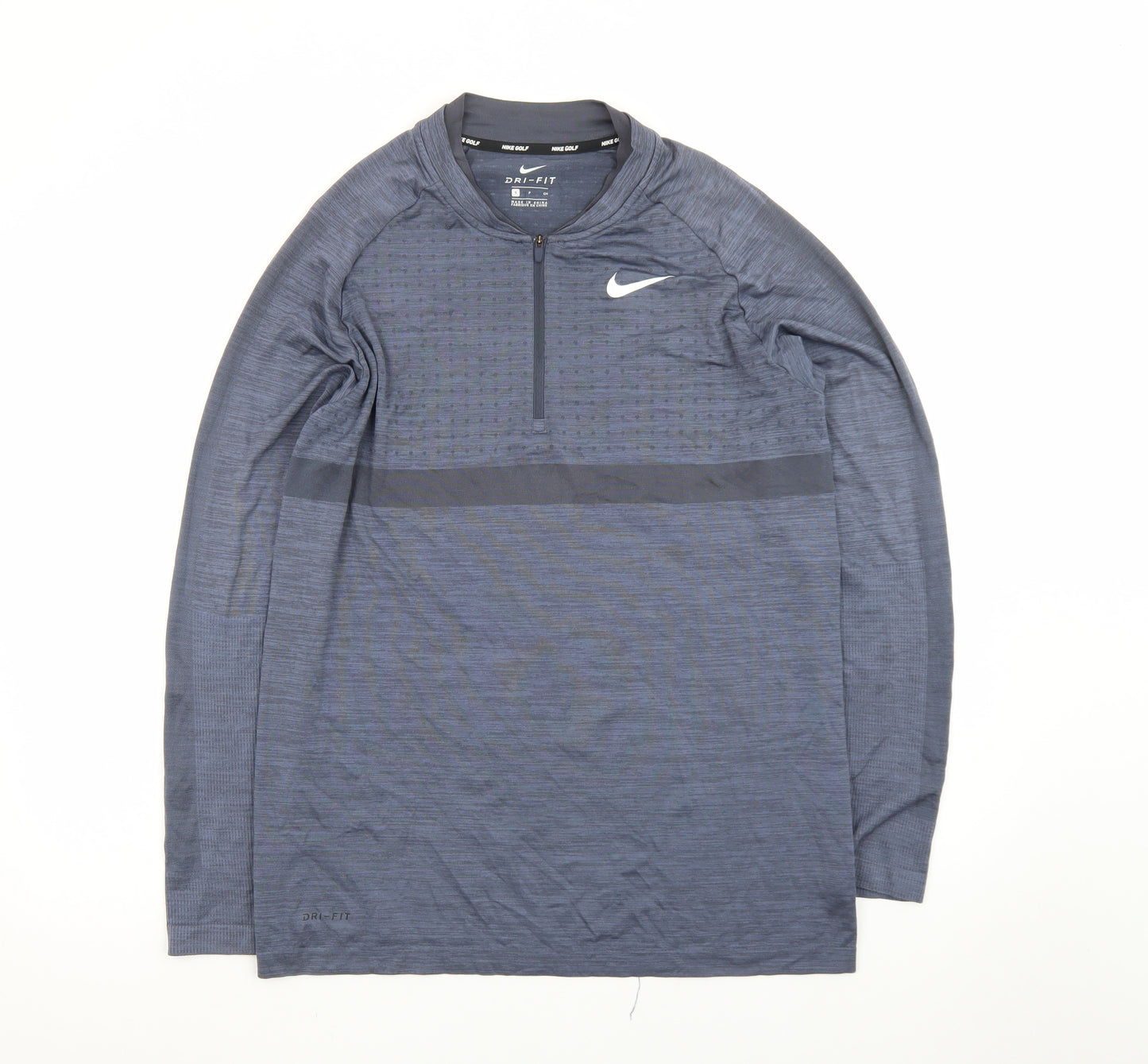 Nike Dri-FIT Men's Blue Small Golf 1/2 Zip Track Jacket