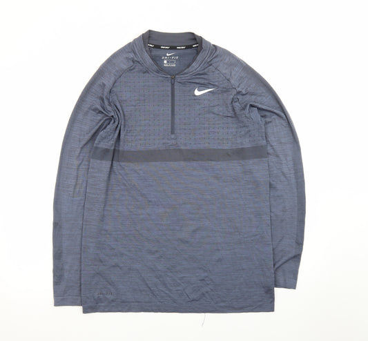 Nike Dri-FIT Men's Blue Small Golf 1/2 Zip Track Jacket