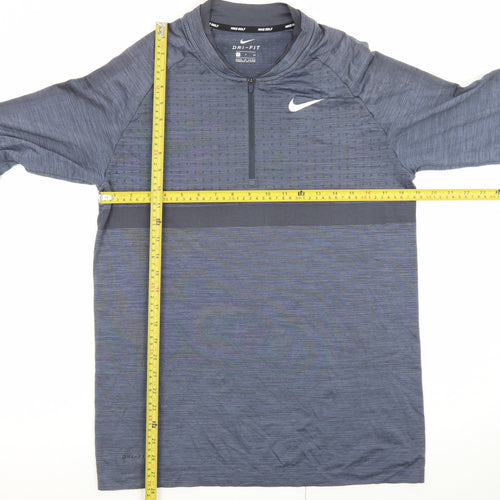 Nike Dri-FIT Men's Blue Small Golf 1/2 Zip Track Jacket