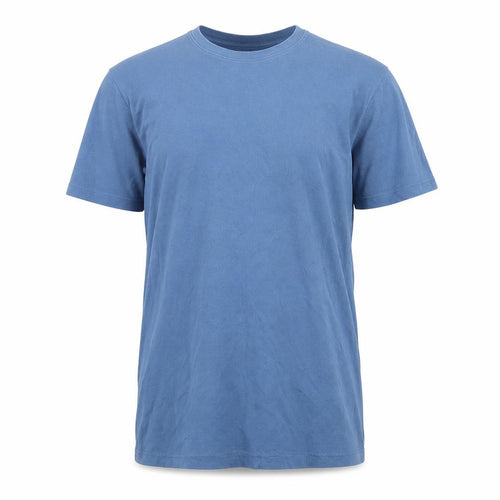 Cotton Traders Men's Steel Blue 2XL Crew Neck Short Sleeve T-Shirt