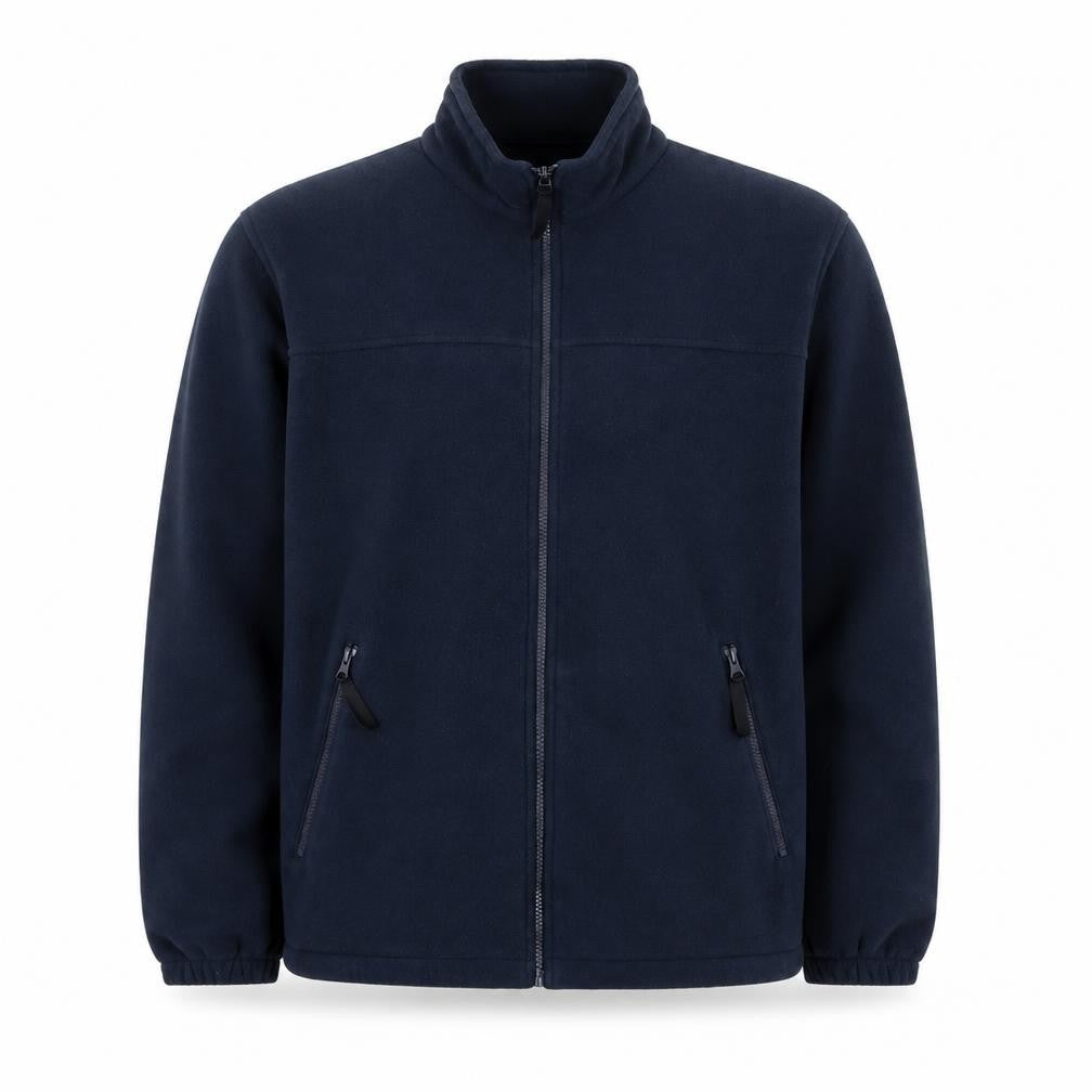 Front view of Arco Essentials Men’s Blue Fleece Zip Jacket XL Workwear