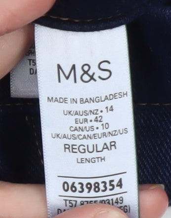 Marks and Spencer Women’s Blue Size 14 Jegging Jeans Slim Fit Stretch Denim