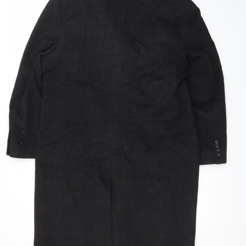 Alfani Men's Black Wool Overcoat 42R Classic Formal Long Coat