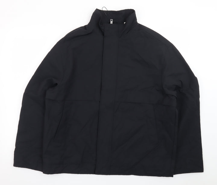 Marks and Spencer Men's Black Regular Fit Mid-Length Jacket S