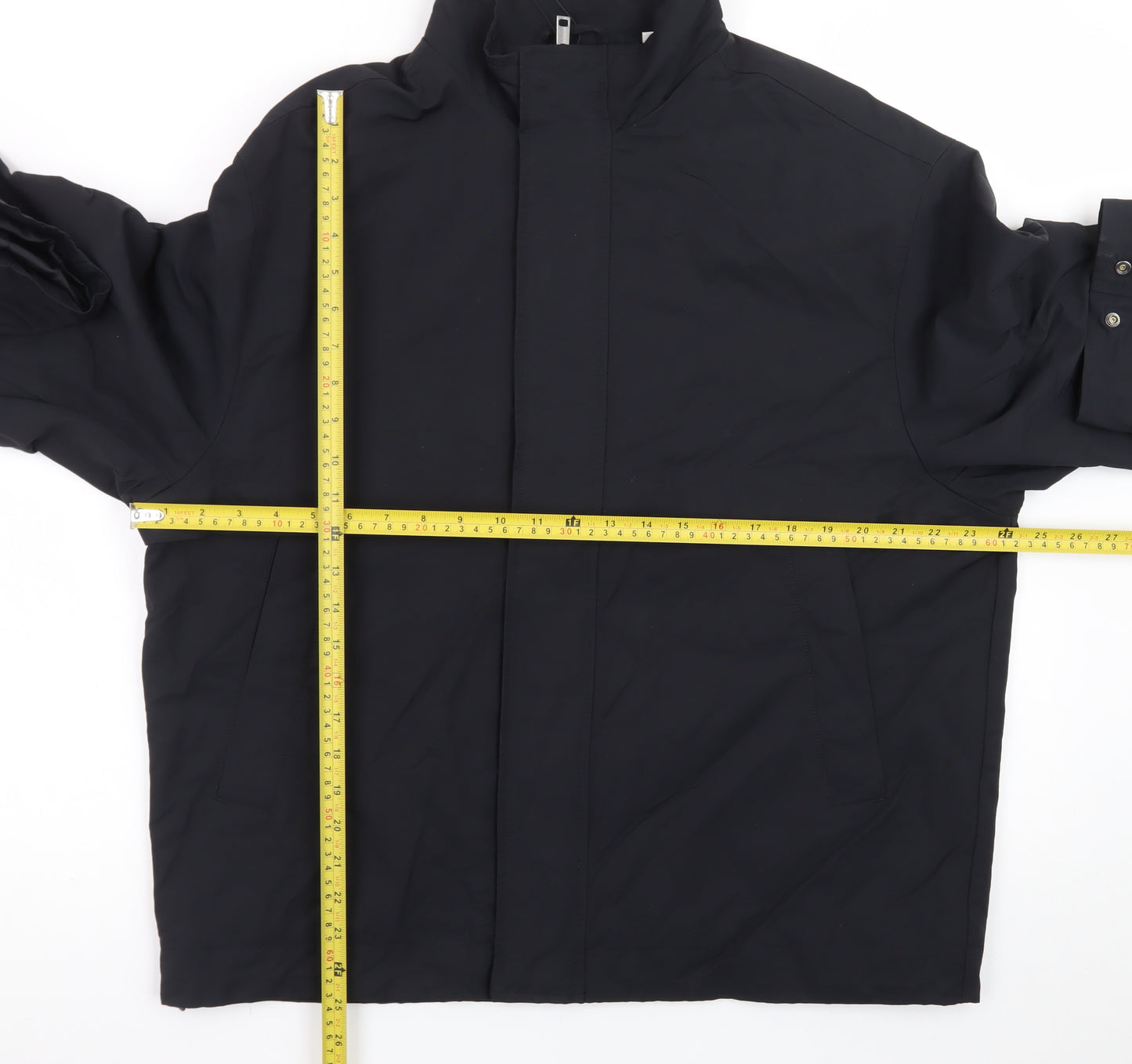 Marks and Spencer Men's Black Regular Fit Mid-Length Jacket S